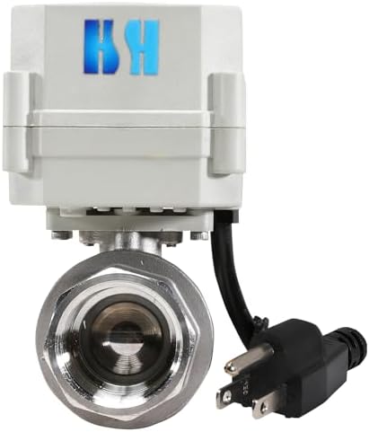 1 inch DN25 110-230VAC Normally Open Stainless Steel 304/CF8 Motorized Electrical Ball Valve With U.S. Plug - Image 3