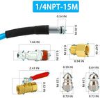 Sewer Jetter Kit, 50 FT (15M) High Pressure Drain Cleaning Hose - Image 2