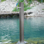 Outdoor Veal Garden Water Column with Faucet - Durable Floor Mount Tap for Patio/Backyard, Antifreeze Hose Connection, Perfect for Villas, Parks, and Gardens by Unknown