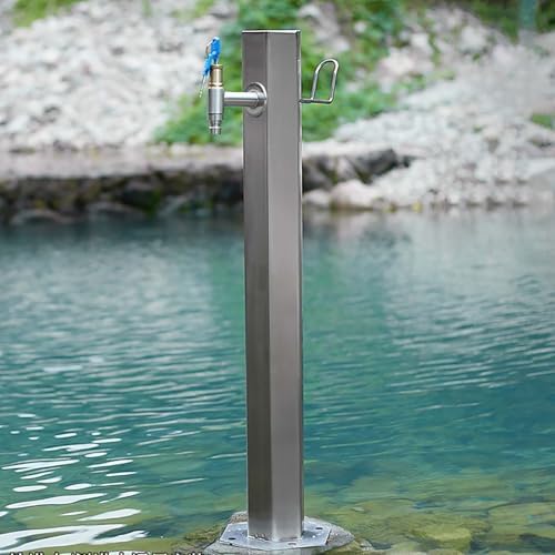 Freestanding Vertical Garden Water Column with Faucet - Outdoor Hose Stand for Patio & Backyard, Antifreeze Water Tap, Floor Mount Solution for Villas & Parks by Unknown