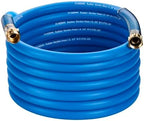 5/8 IN. × 50FT. Heavy Duty Rubber Garden Hose, High Flow 5/8" I.D. Brass Fitting No Memory Durable Heavy Duty Water Hose for Watering, Irrigation, Water Transfer Pump by Flaronro