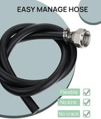 3/4" Hose Thread, 3.9 ft Mop Sink Hose for Commercial Service Sink Faucet - Image 5