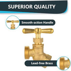 10Pack Seelink 1/2" FIP x 3/4" MHT No-Kink Heavy-Duty Hose Bibb Valve - Image 4