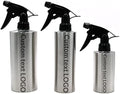 Personalized Sprayer Stainless Steel Hand Press Watering Can with Nozzle Laser Engraving Custom Text Logo Watertight and Corrosion Resistant (304 stainless steel) by qiqule