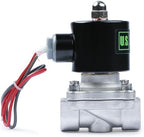 U.S. Solid 1/2" Stainless Steel Electric Solenoid Valve 24V AC N.C. VITON Water Air Fuel - Image 3