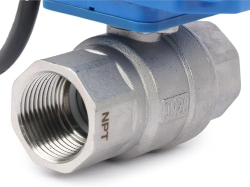U.S. Solid 3/4" Motorized Ball Valve with US Plug 110VAC NSF Certified 304SS Electrical Ball Valve,Auto Return, Normally Closed (Pack of 12) - Image 4