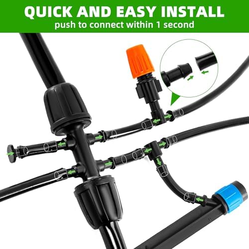 240FT DIY Automatic Drip Irrigation System Kit for Garden - Image 4