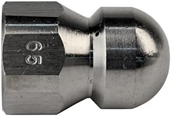 Schieffer 3/8in. x 100ft. 4000 PSI Thermoplastic Sewer Jetter Hose & 6.5 Orifice Button Nose Nozzle - Image 5