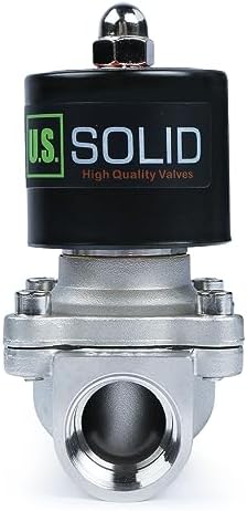 U.S. Solid Smart WiFi Solenoid Valve, 3/4 in Stainless Steel, AC 110 V, App-Controlled, Normally Closed, FKM Seal, 7.6 Cv, Manual Switch, Schedule and Loop Timer - Image 4