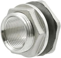 Hose Connector BSP Female Thread 304 Stainless Steel Pipe Fitting Coupler Water Tank Hole Drain, for Home Garden Hose Connectors Adapter Fitting(DN40) by Unknown