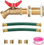 Brass Rain Barrel Spigot Linking Connector Hose Kit by WADEOmakeyourlifebetter