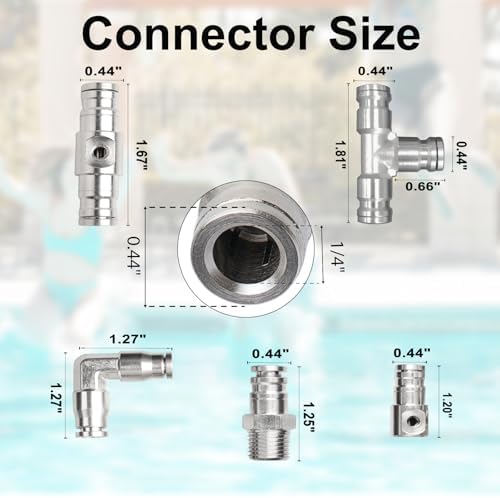 High-Performance Brass Patio Misting Kit – 11 Brass Anti-Drip Micro-Nozzles & 16 1/4″ Slip Connectors for High-Pressure Outdoor Cooling Misting (UNC 10/24, 0.012″ Precision Orifice, 280-1500 psi) - Image 2