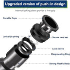 40 Pack 1/4" Drip Universal Straights Fitting Connectors,Quick Connect Universal Drip Irrigation Tubing Coupling Valve,Fitting for Sprinkler or System Parts & Connectors - Image 5