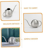 Toyvian Stainless Steel Garden Watering Can for Indoor Outdoor Plants Metal Watering Pot with Large Capacity for Office Home Garden Use Silver - Image 4
