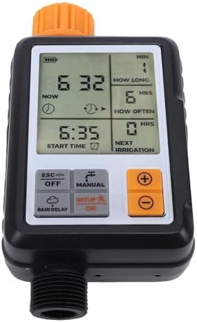 Zerodis Sprinkler Timer with Large Display IP55 Automatic Irrigation System, Programmable Hose Watering Timer for Lawn Garden Flower Beds, Battery Not Included - Image 4