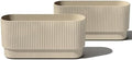 Veradek Demi Series Long Planter - Wide Outdoor Planter by VeradekOutdoor