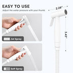Arofa Handheld Bidet Sprayer, Bidet Attachment for Toilet, Matte White - Image 4