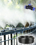 Site Fence Irrigation Sprinkler System with Hose & Nozzle, Hanging Drip Irrigation Cooling Kit for Duck Farms/Pig, Portable Garden Watering Sprayer by Unknown