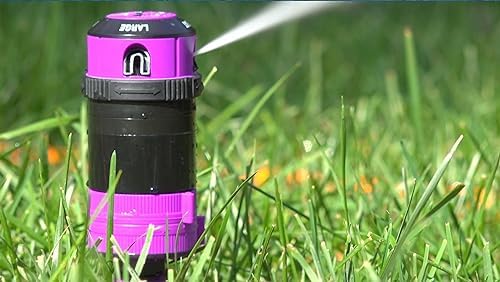 Dramm ColorStorm Gear Drive Sprinkler on Heavy Duty,Durable Metal Base, 4 Patterns, Ideal for Small, Medium & Large Areas with Pass Through Feature, Red, 40 Foot Diameter - Image 3