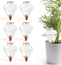 Watering Globes XL - 6 Pcs Diamond Plastic Shape Plant Watering Globes Self Watering Planter Insert 17oz Large for Indoor＆Outdoor Plants Watering Bulbs by Unknown