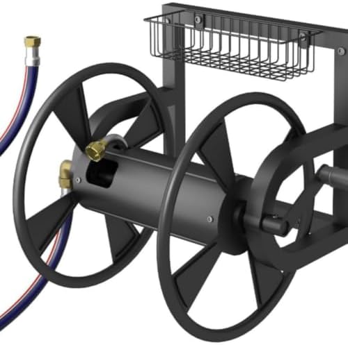 Outdoor Garden Hose Reel Water Pipe Rack Winding Device Wall Mounted Installation - Image 2