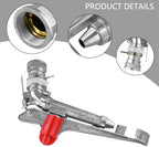 2 Inch Metal for Impact Sprinkler, 360 Degree Adjustable Agriculture Irrigation Sprayer for Farm Garden Lawn, Zinc Alloy High Pressure Watering Nozzle with 130ft Range, Silver - Image 2