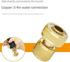 4PCS Brass Garden Hose Quick Coupler Pipe Connector with Stop Valve for Irrigation, Water Supply, Car Wash(Purple) - Image 2
