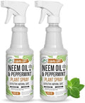 Mighty Mint Neem Oil & Peppermint Plant Nutrient Spray – Natural Leaf Shine for Indoor & Outdoor Use – Plant-Based Formula for Stronger, Healthy Plants - 16 oz (Pack of 2) by MightyMint