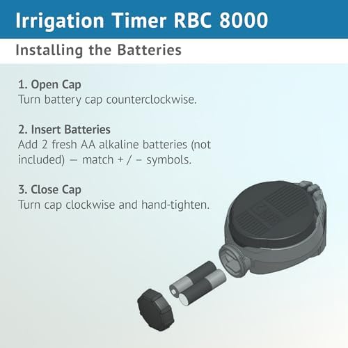 DIG RBC 8000 Battery Powered Irrigation Automatic Controller with 3/4" Anti-Siphon Valve - Advanced, Safe, and Convenient for Sprinklers or Drip Irrigation System - Image 3