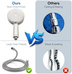 Cobbe® All Metal Handheld Shower Head, 3 Spray Settings, 1.8GPM - Image 6
