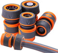 10Pcs Garden Hose Quick Connector with Stop Water Coupler for 1/2 3/4 Inch Hose Repair by Unknown