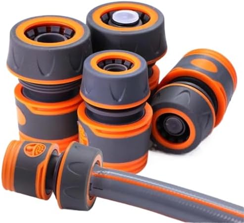 10Pcs Garden Hose Quick Connector with Stop Water Coupler for 1/2 3/4 Inch Hose Repair by Unknown