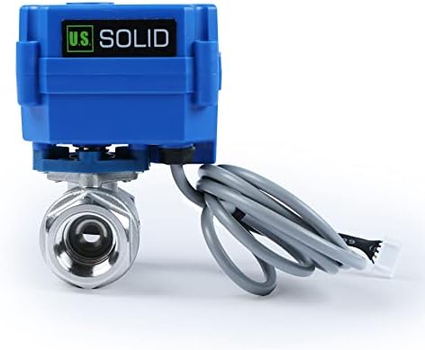 U.S. Solid Water Leak Detector with Auto Shut-Off Valve & Sound Alarm, 1/2" NSF Certified 304SS Motorized Ball Valve with 3 Sensors, Smart Sensor System for Water Heaters, Laundry & Flood Prevention - Image 2