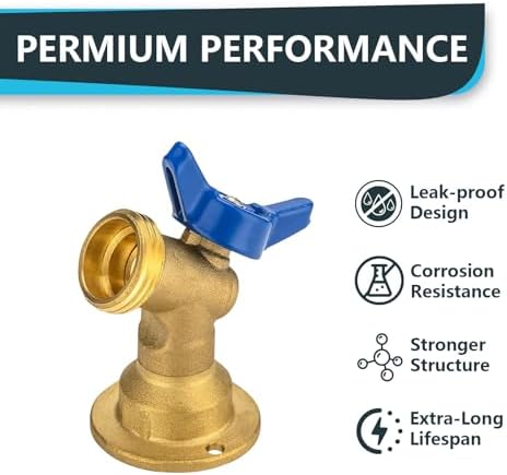5Pack Seelink 3/4" FIP x 3/4" MHT Hose Bibb Valve - Image 3