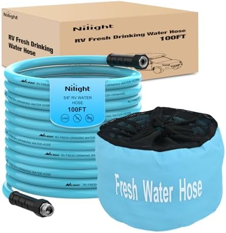 Nilight RV Water Hose 100FT Garden Drinking Hoses with Storage Bag by Nilight