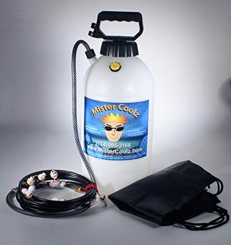 Outdoor Mister 2 Gallon, Hand Pump with carry Bag. 1/4" Outdoor Mist Cooling, Water Spray Mist Cooling, Outdoor Cooling System for Pets, Gardens, Patios, Parks, Backyard Cooling - Image 2