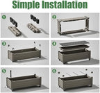 Fancyango Raised Garden Bed with Wheels 13.3" H -Gray - Image 7