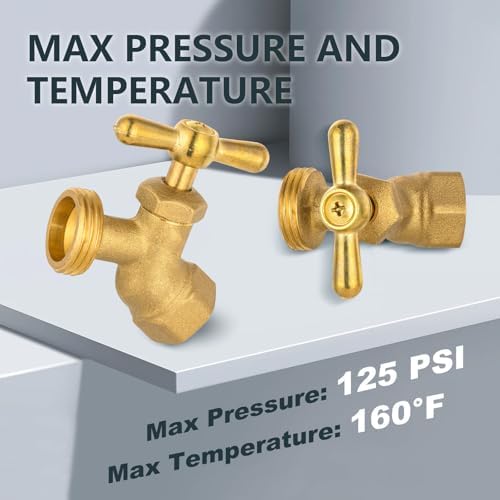 30Pack Seelink 3/4" FIP x 3/4" MHT No-Kink Hose Bibb Valve - Image 5