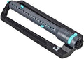 Turbo Oscillating Sprinkler 100003, Adjustable Sprinkler Spray Width & Range, Covers Up to 4,000 Square Feet, 18 Precision Nozzles for Even Watering, by New England Garden Tools by NewEnglandGardenTools