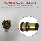 Hi-Tech Adjustable Bend & Spray Water Hose Nozzle – Heavy-Duty, Leak-Proof Nozzles for Car Washing and Lawn Care (4 Pack) - Image 5