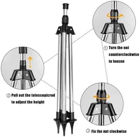 Rotating Tripod Sprinkler, Rotating Tripod Sprinkler 360, 360 Degree Rotating Tripod Sprinkler Large Coverage, Rotating Tripod Sprinkler for Lawn Garden Yard - Image 6