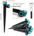100PCS 13cm Steke 8-Hole adjustable Dropper Sprinkler for 1/4 inch Irrigation Tubing Quick Connect Drip Irrigation, OD-6mm Drip Emitters, Watering System Nozzle - Image 7