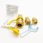 3/4" Female and Male Solid Brass Dual Fuel Generator Natural Propane Hose Quick Connect Disconnect Fittings Convert for Pipe Natural Gas Supply for Generators - Image 4