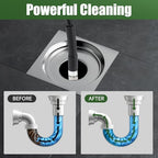 Sewer Jetter Kit for Pressure Washer, 50FT Drain Cleaning Hose with Corner Rotating and Button Nose Nozzles, 1/4" NPT Sewer Jet Nozzle Set with Spanner, Tape, Pins, 5800 PSI - Image 7