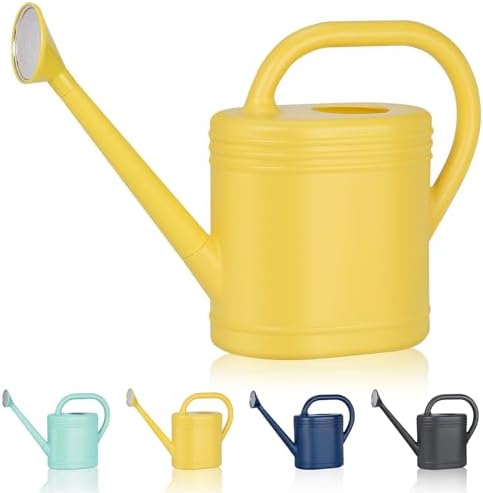 2 Gallon Watering Can for Indoor Plants, Garden Watering Cans for Outdoor Plant House Flower, Modern Plant Watering Can Large Long Spout with Sprinkler Head by gegemaoyi