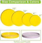 Eightpot Plant Drip Trays, 11.4 Inch Plant Saucers for Indoors, Ceramic Plant Saucers for Outdoors, Round Plants Plates to Catch Water, Boho Decorative Plants Dishes to Catch Water, Yellow - Image 7