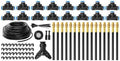 Raised Bed Irrigation Set with 1/4 Inch Tubing, Flexible Nozzle Tubes and Fittings for Home Yard Watering Layouts Drip Watering Set Irrigation Hose Garden Mist Adjustable Nozzle Fast Fit Tubing by Unknown