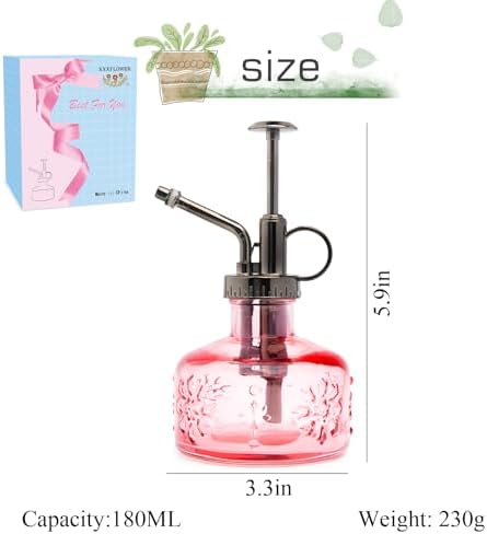 XXXFLOWER Glass Plant Mister Spray Bottle+3 Bulb Glass Propagation Station - Image 3