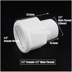 Tube Connector 30pcs 1/2" 3/4" 1" Male/Female Thread Reducer Joint Bushing Joints Garden Drip Irrigation Water Pipe Connectors Repair Fittings Drip Irrigation Fittings Kit (Color : 3I4 1 Inch Male) - Image 6