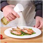 300ml Glass Oil Sprayer – Black and White Kitchen Oil Bottle, Garden Plant Watering Can(WHITE) - Image 2